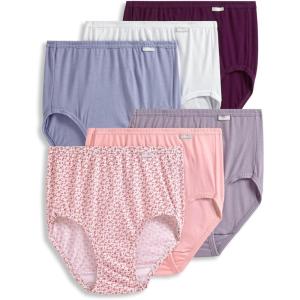 imageJockey Womens Underwear Plus Size Elance Brief  6 PackVintage Bloom