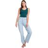 imageJockey Womens Activewear Rib TankOcean Sky Heather