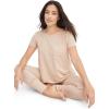 imageJockey Womens Loungewear Cotton Modal Swing TeeOatmeal Heather