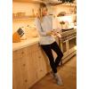 imageJockey Womens Loungewear French Terry SweatshirtLight Grey Heather