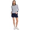 imageJockey Womens Loungewear French Terry SweatshirtNavy Jess Stripe