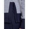 imageJockey Womens Loungewear French Terry SweatshirtNavy Jess Stripe