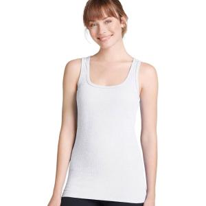 imageJockey Womens Activewear Rib TankWhite