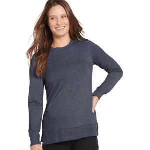imageJockey Womens Loungewear French Terry SweatshirtNavy Heather