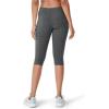 imageJockey Womens Activewear Cotton Stretch Judo LeggingCharcoal Grey Heather