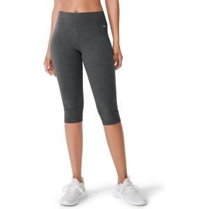 imageJockey Womens Activewear Cotton Stretch Judo LeggingCharcoal Grey Heather