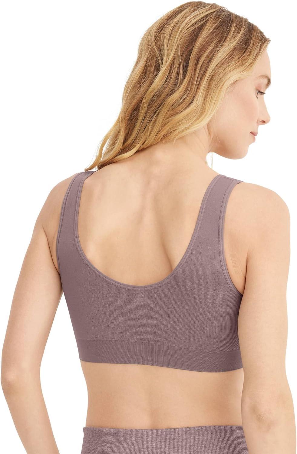 imageJockey Womens Bra Modern Micro Stretch Seamfree BraletteTwilight Sands