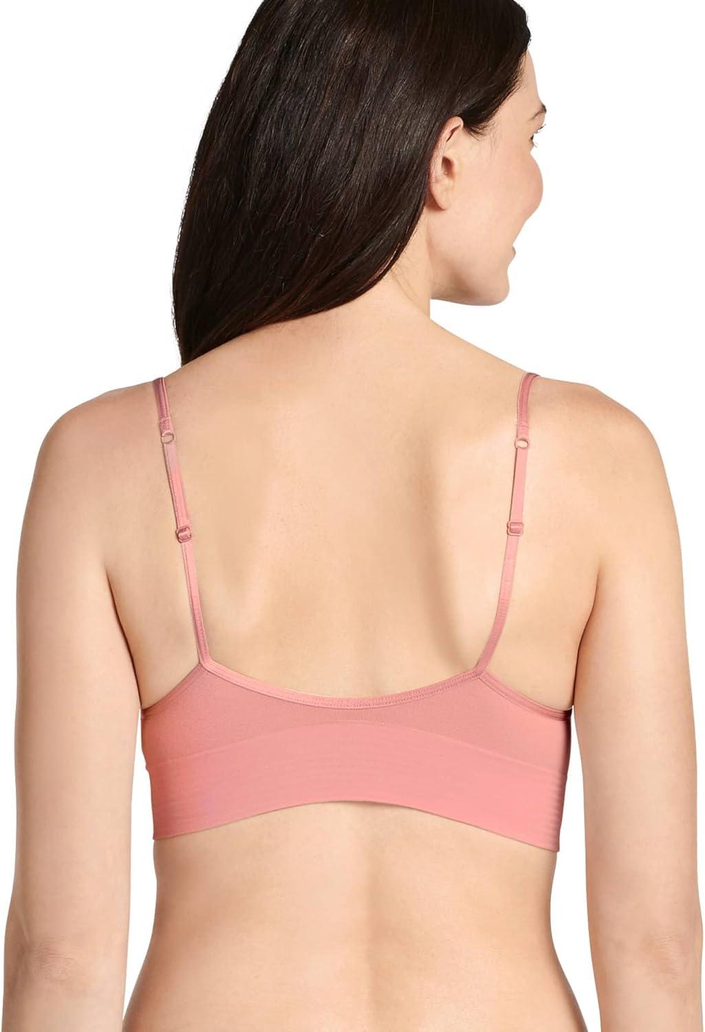 imageJockey Womens Bra Natural Beauty Seamfree Molded Cup BraletteRose Wine