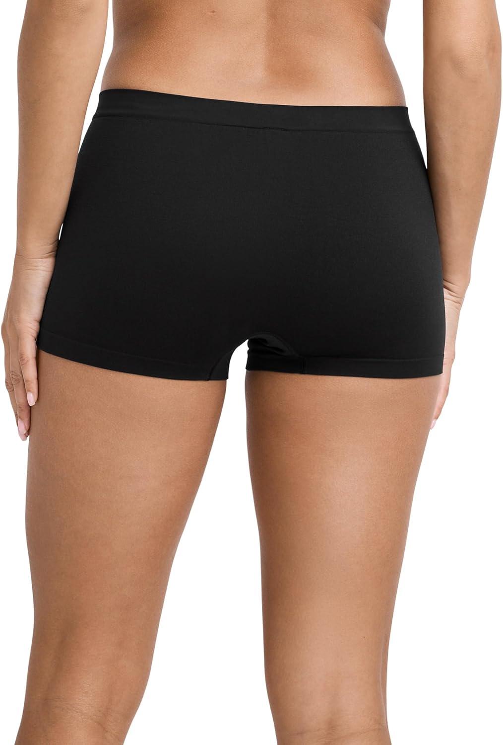 imageJockey Womens Underwear Seamfree BoyshortBlack