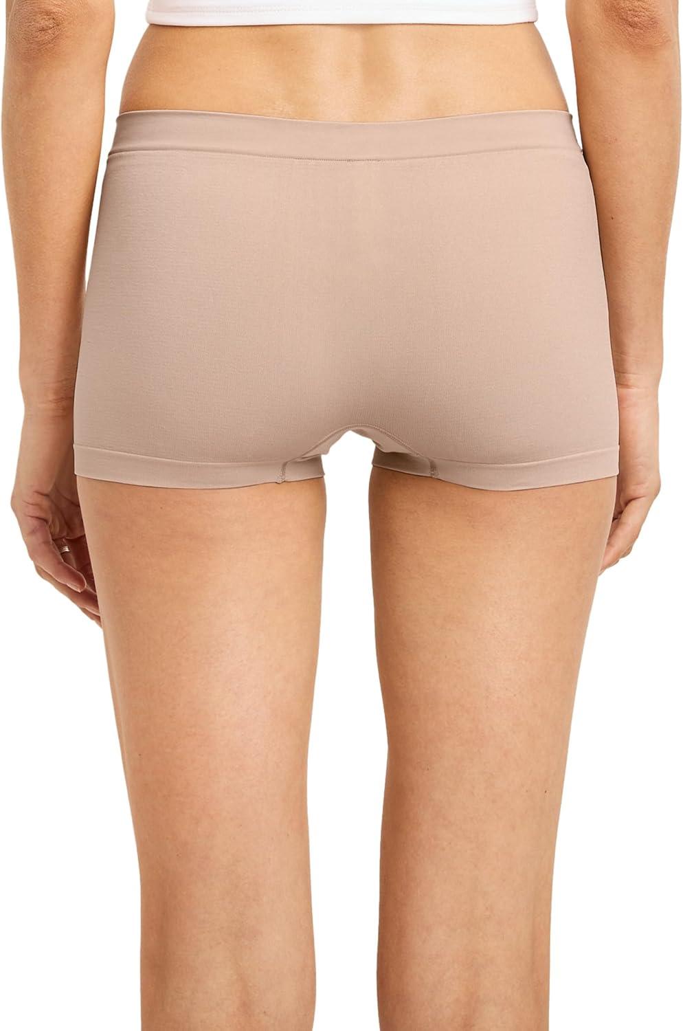 imageJockey Womens Underwear Seamfree BoyshortLight