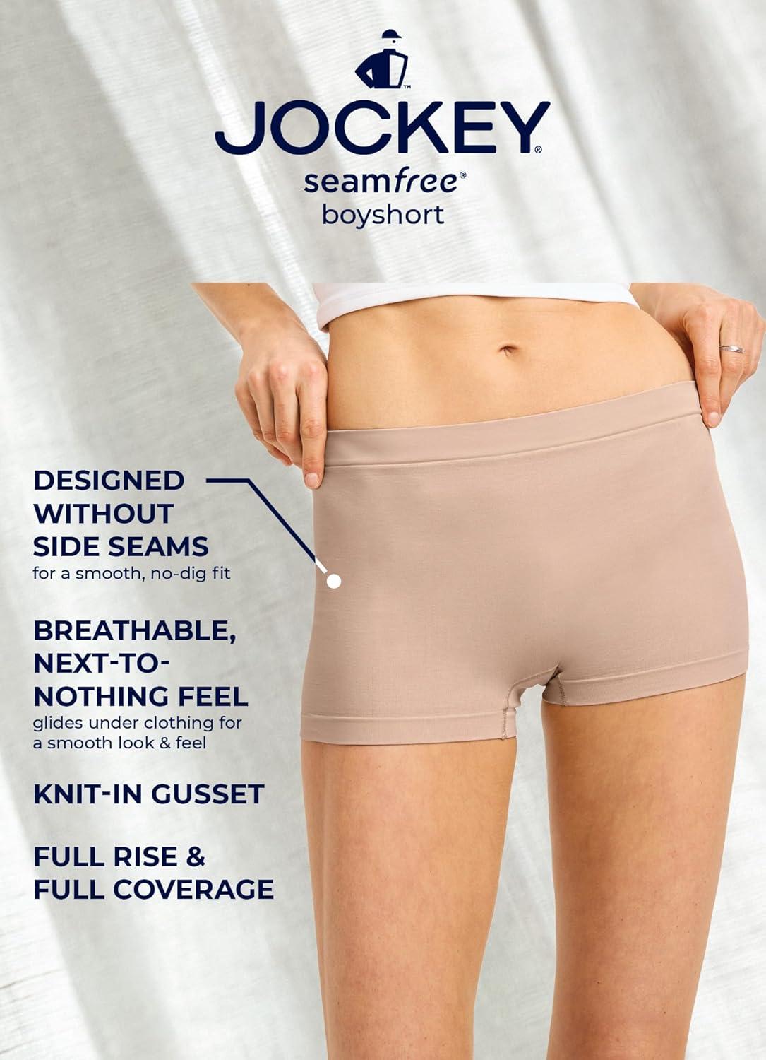 imageJockey Womens Underwear Seamfree BoyshortMorning Floral