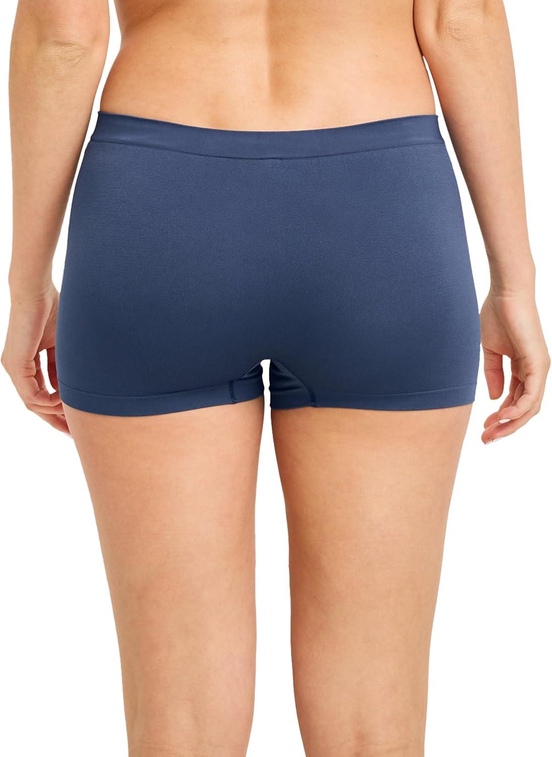 imageJockey Womens Underwear Seamfree BoyshortNocturne Blue