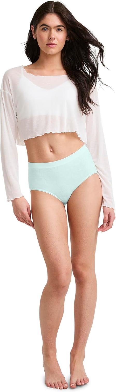 imageJockey Womens Underwear Seamfree BriefMorning Floral