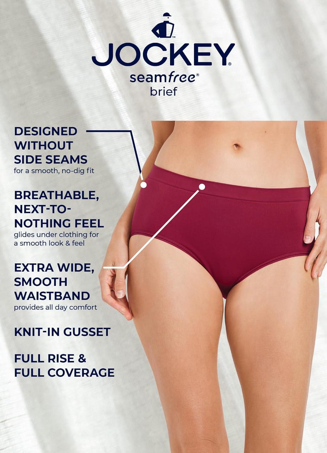 imageJockey Womens Underwear Seamfree BriefMorning Floral