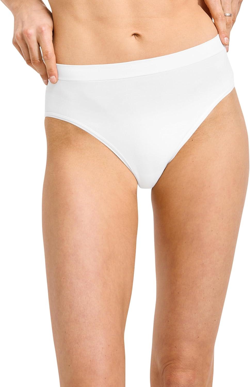 imageJockey Womens Underwear Seamfree HiCut  3 PackWhite