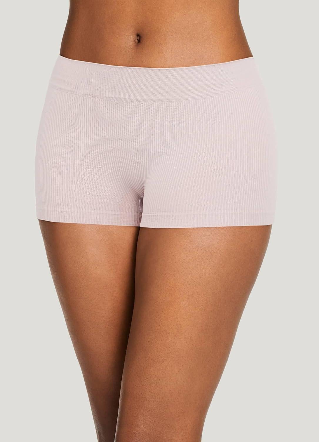 imageJockey Womens Underwear Seamfree Rib Boyshort