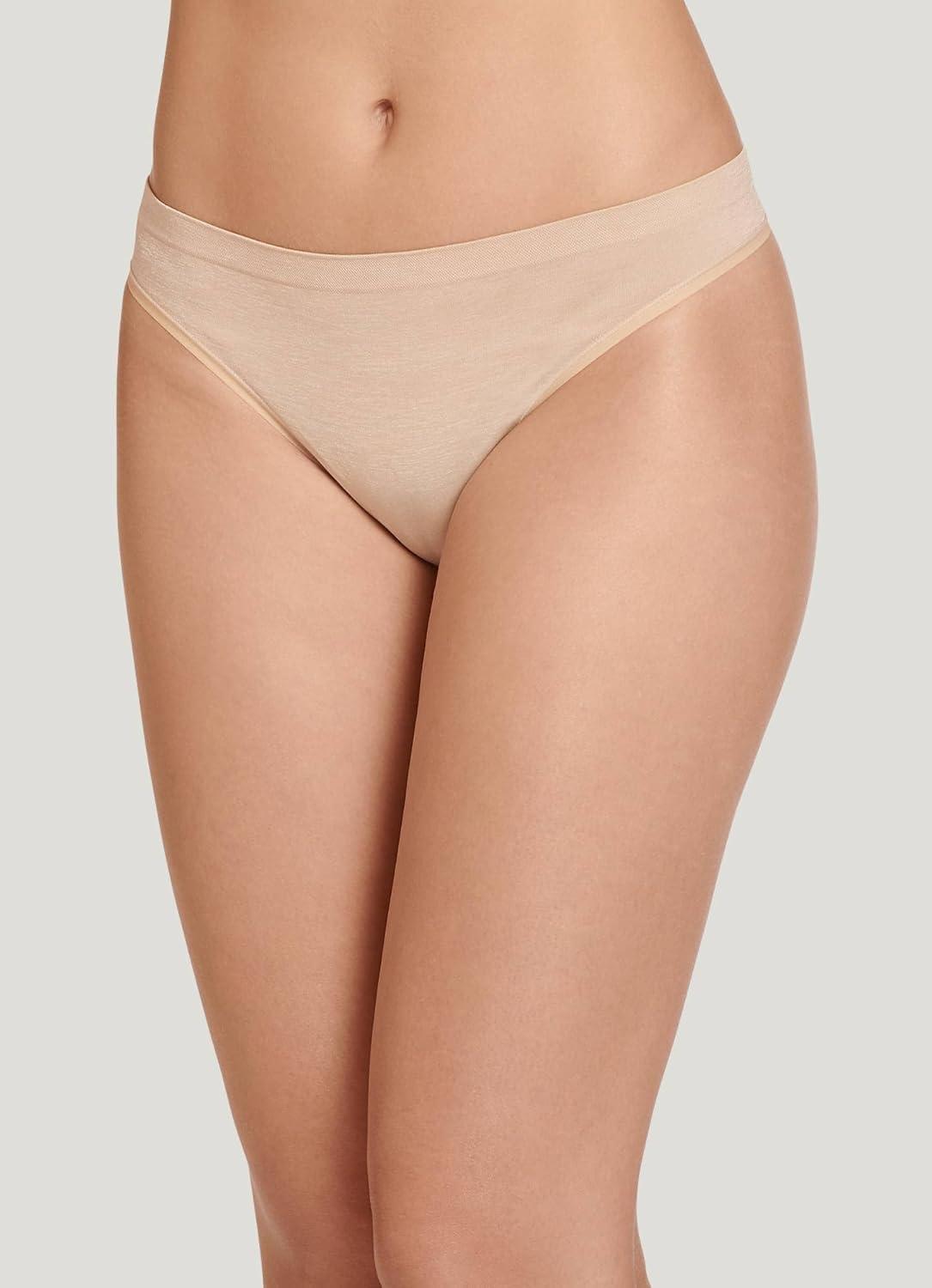 imageJockey Womens Underwear Smooth ampamp Shine Seamfree ThongLight