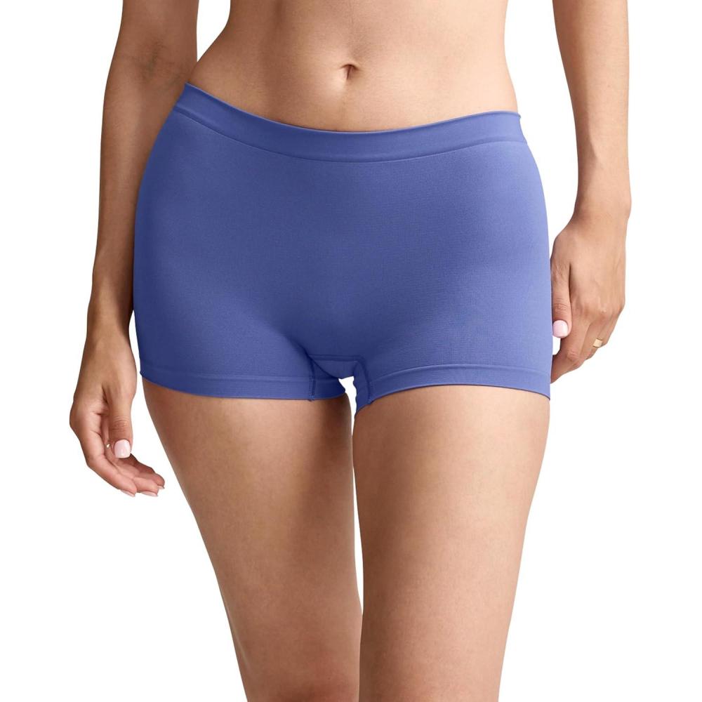 imageJockey Womens Underwear Seamfree BoyshortFuture Dusk