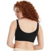 imageJockey Womens Bra Modern Micro Stretch Seamfree BraletteBlack