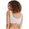 imageJockey Womens Bra Modern Micro Stretch Seamfree BraletteSteel Grey