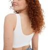 imageJockey Womens Bra Modern Micro Stretch Seamfree BraletteWhite