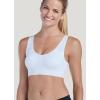 imageJockey Womens Bra Modern Micro Stretch Seamfree BraletteWhite