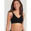 imageJockey Womens Bra Seamfree Rib Molded Cup Plunge BraletteBlack