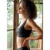 imageJockey Womens Bra Seamfree Rib Molded Cup Plunge BraletteBlack