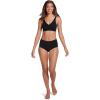 imageJockey Womens Bra Seamfree Rib Molded Cup Plunge BraletteBlack
