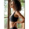 imageJockey Womens Bra Seamfree Rib Molded Cup Plunge BraletteBlack