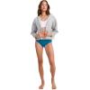 imageJockey Womens Underwear Seamfree BikiniReally Teal Stripe