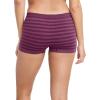 imageJockey Womens Underwear Seamfree BoyshortPlum Stripe