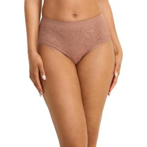 imageJockey Womens Underwear Seamfree BriefAlmond Jacquard