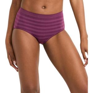 imageJockey Womens Underwear Seamfree BriefPlum Stripe