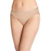 imageJockey Womens Underwear Organic Cotton Stretch Logo Bikini  6 PackAlmondLightIvory