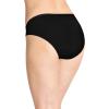 imageJockey Womens Underwear Organic Cotton Stretch Logo Bikini  6 PackBlack
