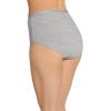 imageJockey Womens Underwear Worry Free Cotton Stretch Moderate Absorbency BriefGrey Heather