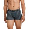 imageJockey Mens Underwear True Style 4quot Trunk  3 PackLeafy Stripe