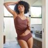 imageJockey Womens Underwear Soft Stretch Lace Microfiber HipsterTuscan Brown