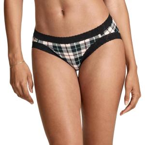 imageJockey Womens Underwear Soft Stretch Lace Microfiber HipsterCozy Bay Plaid