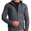 imageJockey Mens Casualwear Full Zip Fleece HoodieSteel Heather