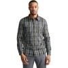 imageJockey Outdoors Mens Casualwear Long Sleeve Tech ShirtBlue Plaid