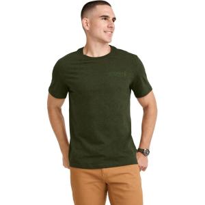 imageJockey Outdoors Mens Casualwear Graphic Crew Neck TShirtMire Green Heather
