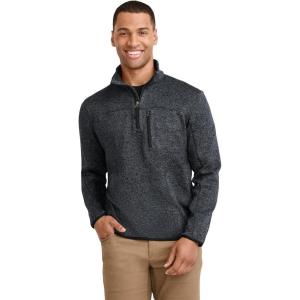 imageJockey Outdoors Mens Casualwear Sweater Fleece 14 ZipDark Planetary Heather