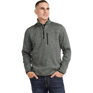 imageJockey Outdoors Mens Casualwear Sweater Fleece 14 ZipMire Green Heather