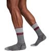 imageJockey Mens Socks Mens Made in America Light Merino Wool Hiking Crew SockGreyRed
