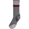imageJockey Mens Socks Mens Made in America Light Merino Wool Hiking Crew SockGreyRed