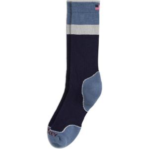 imageJockey Mens Socks Mens Made in America Light Merino Wool Hiking Crew SockBlueNavy