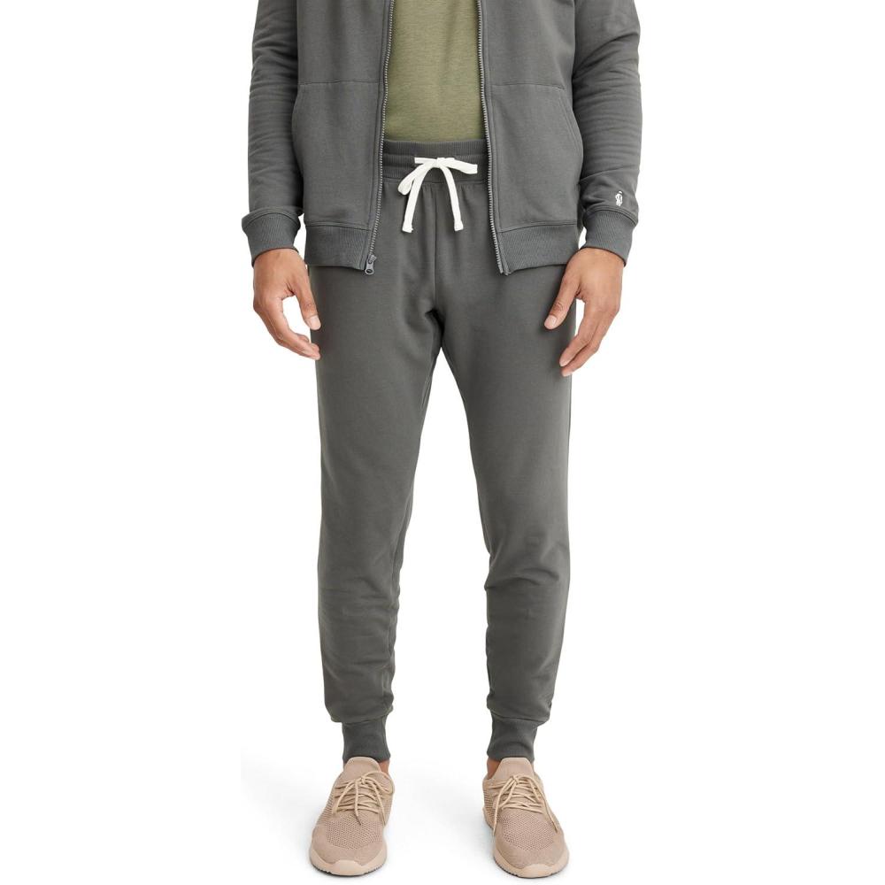 imageJockey Mens Loungewear Lightweight Cotton Blend Fleece JoggerBattleship Grey