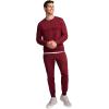 imageJockey Mens Loungewear Lightweight Cotton Blend Fleece JoggerDeep Cranberry